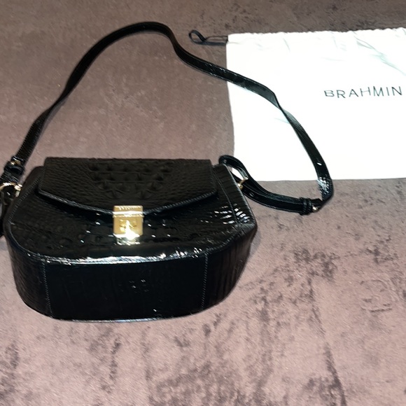 Black Leather Brahmin Bag - Picture 2 of 5